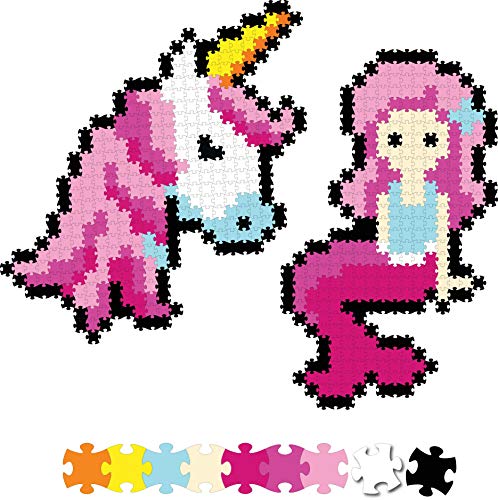 Fat Brain Toys FA199-4 Jixelz Unicorn Puzzle, bunt, ‎19 x 14 x 4 cm 158.76 Grams von Fat Brain Toys