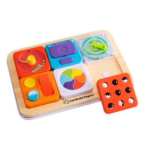 Fat Brain Toys PlayTab Essential Set, magnetisches Sensorik-Board, Motorikspielzeug für Kleinkinder, Texturen, Zahnräder, pädagogisches Spiel ab 12 Monaten Fat Brain Toys PlayTab Essential Set, magnetisches Sensorik-Board, Motorikspielzeug für Kleinkinder, Texturen, Zahnräder, pädagogisches Spiel ab 12 Monaten von Fat Brain Toys