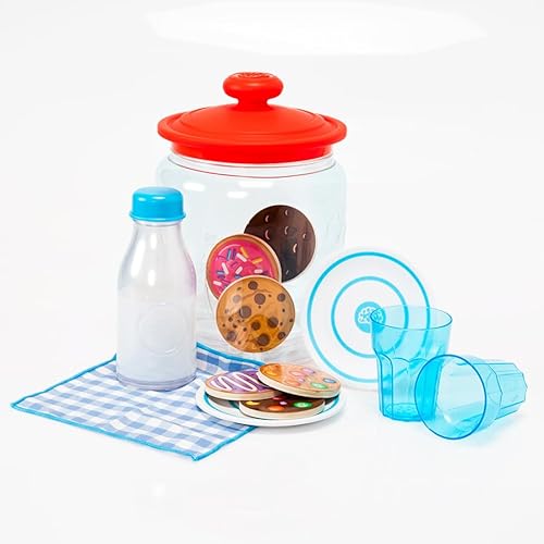 Fat Brain Toys Pretendables Milch- und Keks-Set - Pretendables Milch- und Keks-Set - Neues fantasievolles Spiel für Kinder von 3 bis 7 Jahren von Fat Brain Toys