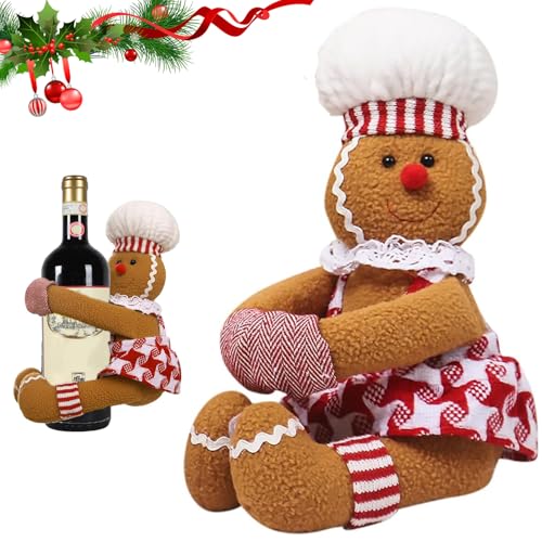 Weihnachts Lebkuchenmann Plüschtier, Weihnachts Lebkuchenmann Plüschspielzeug, Lebkuchenmann Stofftier, Lebkuchen Man Puppe Plüsch Lebkuchenmann, Lebkuchenmann Puppe für Weihnachtsfeier von FatrouGirl