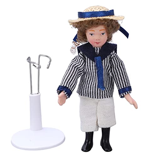 Fauitay 1/12 Skala Miniatur Ceramic Boy -Puppe mit Strohhut und Rotierenden Gliedmaßen mit Ständer für Puppenhausdekorationen und Charaktermodellierung Geliefert Fauitay 1/12 Skala Miniatur Ceramic Boy -Puppe mit Strohhut und Rotierenden Gliedmaßen mit Ständer für Puppenhausdekorationen und Charaktermodellierung Geliefert von Fauitay