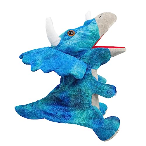 Dinosaurier Kuscheltier Finger Tier Handpuppe Spielzeug Kuscheltiere Fingerpuppen Plüsch-Puppe Baby Süße Dinosaurier PlüschtierKinderhandpuppen von Faxianther