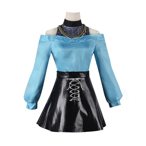 Anime MEMcho Cosplay Kostüm Set Oshi no Ko Cosplay Trägerloses Kleid Anime Outfit mit Perücke Damen Halloween Karneval Kostüm von Fayeeda