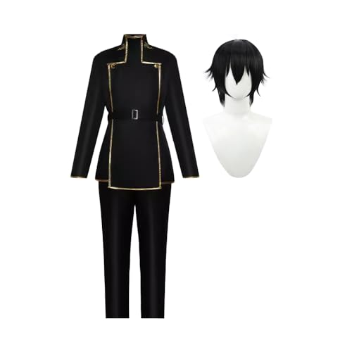 Fayeeda CC/Lelouch Vie Britannia Cosplay Kostüm Anime CODE GEASS： Lelouch of the Rebellion Cosplay Outfit, mit Perücke für Damen Herren Halloween von Fayeeda