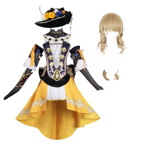 Fayeeda Navia/Kamisato/Kaveh Spielfigur Anime Kostüm Rollenspiel Peripherie Cosplay Kostüm Halloween Anime Uniform Set Perücke/Kleid Set Comic-Con Maskerade von Fayeeda