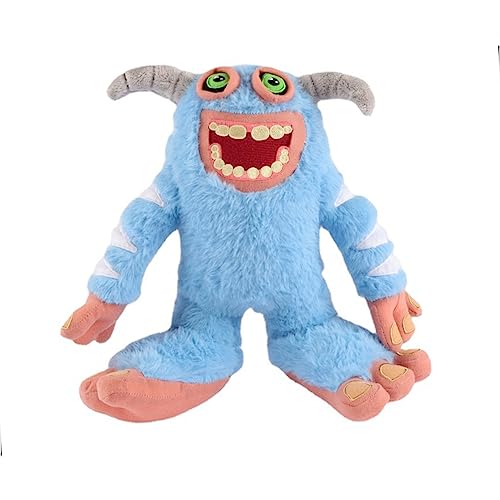 My Singing Monsters Blue Big Mouth Monster Plüschpuppe Spiel Peripheriegeräte Cartoon Puppe Sofa Dekoration 28cm PP Baumwolle Geschenke für Spiele-Liebhaber von Fayeeda