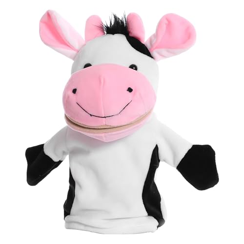 Animal Puppets, Soft Plush Hand Puppets, Funny Cartoon Doll, Interactive Storytelling Toy, Expressive Movable Mouth, 25cm/9.84 Inch, Ideal for Easter Basket Stuffers Playtime von Fbinys