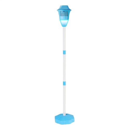 Bubble Maker Stand, Children’s Bubble Machine with Music, Road Lamp Shape Design, Easy to Use Outdoor Toy for Family Entertainment, Parties, and Gatherings, Blue and Red von Fbinys