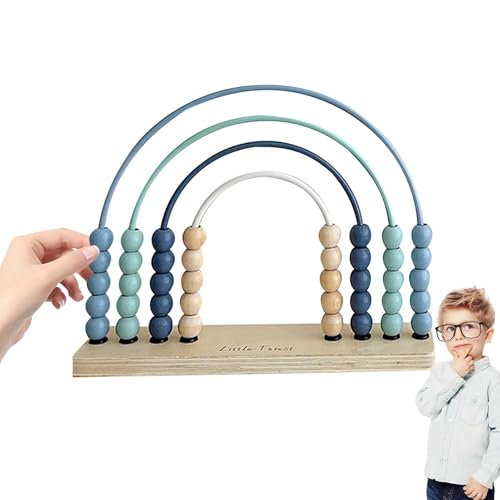 Counting Frame for Kids, Miniature Counting Frame, Wooden Educational Abacus, 4 Rows Abacus for Kids, Math Manipulatives Abacus, Kids Counting Frame, Wooden Abacus, Educational Math Toy von Fbinys