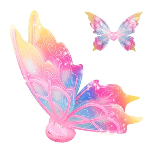 Electric Fairy Wings, Princess Cosplay Wings, Butterfly Wings for Girls, Sparkling Fairy Wings, Moving Wings with Music, Kids Dress Up Fairy Wings, Electric Butterfly Costume, Girls Princess Cosplay von Fbinys