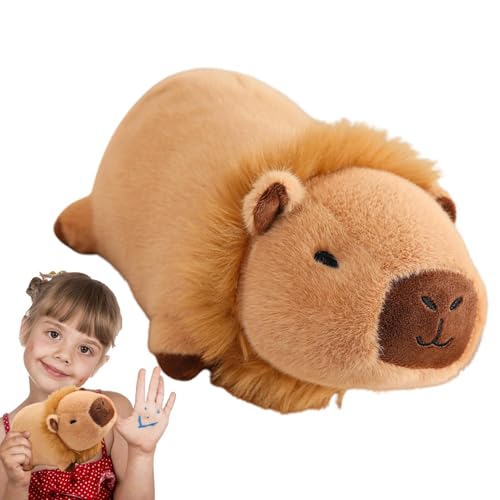 Fbinys Capybara Stofftier, Capybara Plüsch | 10-Zoll-ultraweiches Capybara-Plüschtier,Tragbare Spielzeugkissen und Plüschtiere, Wurfkissen-Stoffpuppen für Geburtstags- und von Fbinys