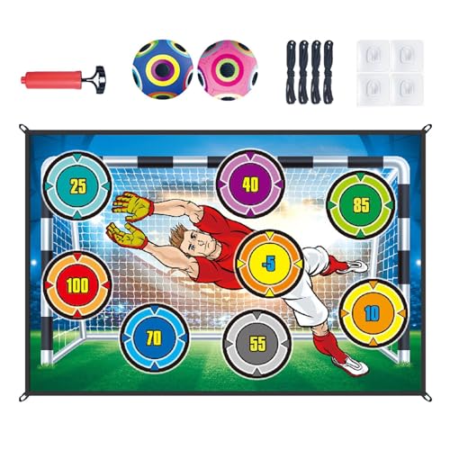 Fbinys Fußball-Spiel für Kleinkinder, Fußball-Spiel-Set | Fußball-Shooter-Spielzeugspiel | Fußballspielzeug für 3–8 Jahre alte Mädchen und, Indoor-Outdoor-Hinterhof-Wurf-Fußballtorspiel von Fbinys