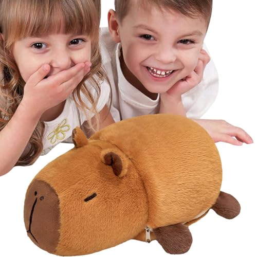 Fbinys Gefüllte Capybara, Capybara Plüschtier, Capybara Soft Doll Doppelseitige Transformation, 9,8-Zoll-Capybara-Stofftier für Sofa, Schlafzimmer, Autodekoration von Fbinys