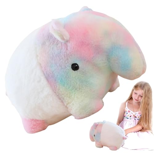 Fbinys Kuscheltiere für Mädchen,Plüschtiere - Traumfressendes Tapir-Stofftier,Kuscheliges Stofftier, weiche Plüschtiere, Spielzeugpuppe, süßes Kissen für die Couch, Bett-Dekoration von Fbinys