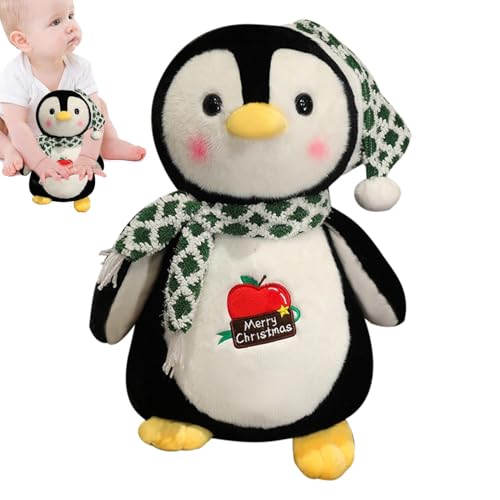 Fbinys Pinguin Plüsch Gefüllte Pinguin Spielzeug Cartoon Pinguin Puppe Niedliche Pinguin Stofftier Kleine Pinguin Plüschtier Plüsch Pinguin mit Hut Schal Pinguin Stofftier Gefüllte Pinguin für Kinder von Fbinys