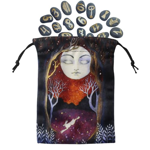 Fbinys Tarotkarten Tasche | Schnürbeutel aus Samt für Würfel - Doppelseitig Bedruckter Würfelorganizer Zum Tragen Für Unterwegs Büro Unterricht Camping Zuhause Draußen Auto Garten Fbinys Tarotkarten Tasche | Schnürbeutel aus Samt für Würfel - Doppelseitig Bedruckter Würfelorganizer Zum Tragen Für Unterwegs Büro Unterricht Camping Zuhause Draußen Auto Garten von Fbinys