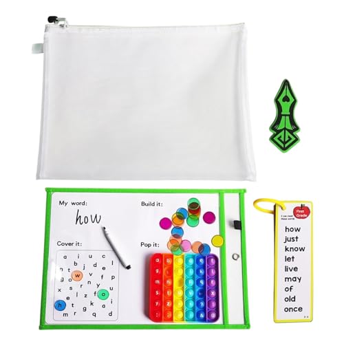 Flashc Schreibkarteikarten, Kindergarten, Englischlehrmittel, Hochfrequenz-Wortkarten, löschbare Lernkarten, Lernkarten für Kinder, Kindergarten, Englisch-Set, englische Lernkarten für Kinder, Flashc von Fbinys