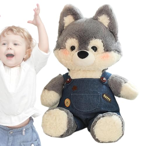 Fox Plush Toy, Stuffed Animal Fox, Gray Wolf Plush Doll, Hugging Fox Toy, Skin Friendly Plush Toy, Fox Stuffed Animal, Cuddle Fox Plush, Animal Plush Doll, Soft Fox Toy, Plush Pillow for Bedroom von Fbinys