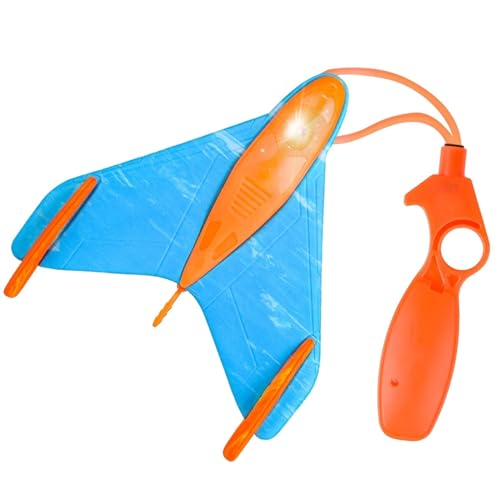 Glider Planes for Kids, Interactive Catapult Toy Airplane, Model Aircraft Glider Planes, Backyard Sports Toys, Family Game for Outdoor Flying, Catapult Launch Glider, Flying Toy with Sound and Light von Fbinys