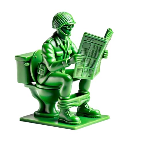 Green Soldier Toy, Classic Prank Soldier Men, Cartoon Figure Model Portable Design, Imaginative Play Game, Battle Playset Toys for Home, Kids, Adults Fans 2.76 Inches von Fbinys