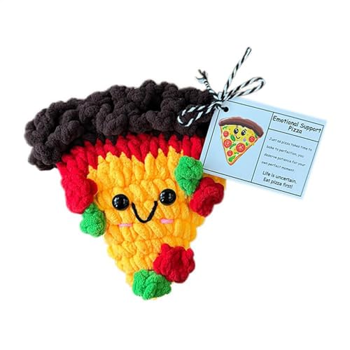 Knitted Pizza Doll, Encouragement Pizza Toy, Inspiring Pizza Doll, Wool Funny Pizza, Knitted Pizza Gift, Cute Knitted Pizza, Pizza Knitting Toy, Knitted Pizza for Friends, Pizza Toys von Fbinys