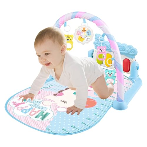 Play Mat with Piano, Activity Gym Playmat, Developmental Grow Kick Play Piano Gym, Musical Learning Toy for 36 Months Old, Baby Musical Playmat, Piano Activity Play Mat, Interactive Play Gym for Baby von Fbinys