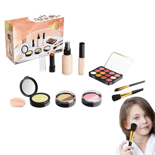 Pretend Makeup Set, Fake Makeup for Kids, Kids Cosmetic Toys, Easy Clean Makeup Toys, Girls Makeup Kit, Lightweight Makeup Set, Role-Playing Makeup Toy, Safe Cosmetic Set for Girls von Fbinys