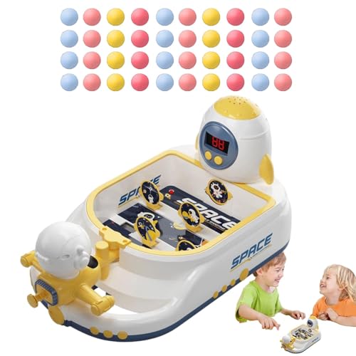 Table Pinball Machine, Space Station Pinball Game Toys, Portable Desktop Game, Pinball Machine with Score Board, Kids Pinball Game, Children’s Pinball Toy, 36.5x21.5x20.5 cm, Score Board for Kids von Fbinys