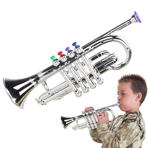 Toy Trumpet, Musical Toy Horn, Kids Musical Instrument, Toddler Toy Trumpet, Teaching Aids for Music, Parent-Child Music Toy, Child's Trumpet Toy, Beginner Trumpet for Kids, Play Trumpet Instrument von Fbinys