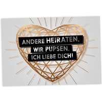 Grußkarte, Andere heiraten, wir pupsen von Fck You Cards Krause & Tietjen GbR