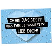 Grußkarte Das Beste, 17,5cm x 12cm von Fck You Cards Krause & Tietjen GbR