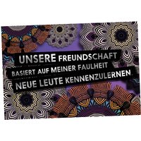 Grußkarte Faulheit, 17,5cm x 12cm von Fck You Cards Krause & Tietjen GbR