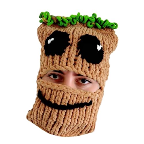 Beliebter Treeman Für Halloween Strickpullover Face Maske Caps Cosplay Treeman Outdoor Aktivität Wanderkappen Wanderkappen von Fcnjsao