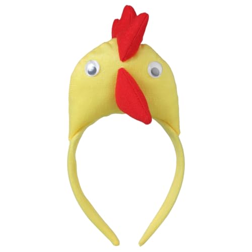 Fcnjsao Adorkable Huhn Kopfbedeckung Abschlussball Geburtstag Haarband Kopfbedeckung Cartoon Huhn Niedlicher Haar Kopfbedeckung von Fcnjsao