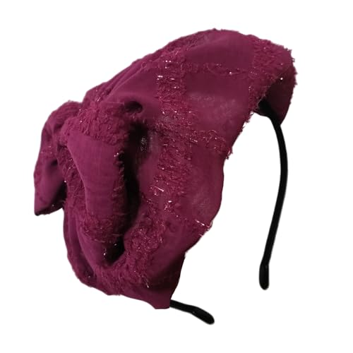 Fcnjsao Fascinator Für Frauen Elegante Bögen Stirnband Kostüm Kopfstückhaarzubehör Für Halloween Partys Und Bankette von Fcnjsao