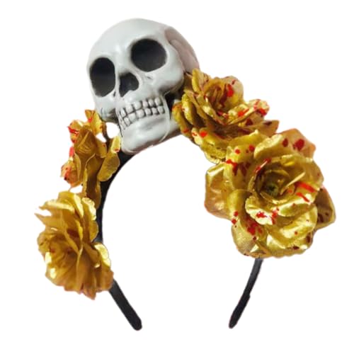 Fcnjsao Halloween Bride Devil Spitze Stirnband Dunkelblut Für Karnevalsparty Handgefertigter Der Toten Kostüm Teufel Kopfbedeckung von Fcnjsao