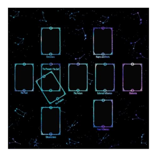 Fcnjsao Quadratische Form Pendel Weissagungen Matte Altäre Tischdecke Brettspiel Kartenpad Runen Tischdecke Mysteriöse Brettspielmatte von Fcnjsao