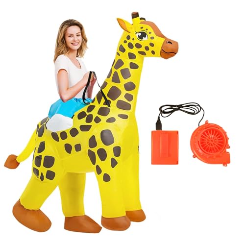 Fcnjsao Schnellblase Giraffe Kostüm Für Themenbezogene Partys Erwachsener Rollenspiel Outfit Mit Lächelndem Design Übergroße Tierkostüm Fcnjsao Schnellblase Giraffe Kostüm Für Themenbezogene Partys Erwachsener Rollenspiel Outfit Mit Lächelndem Design Übergroße Tierkostüm von Fcnjsao