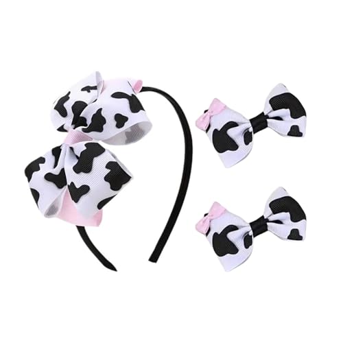 Fcnjsao Stirnband Haarnadel Set Sweet Bows Haarclip Stirnband Elegant 2000er Trend Bögen Bündel Kopfbedeckung Süße Cottagecore von Fcnjsao