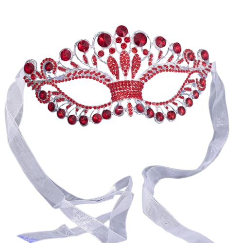 Fcnjsao Strasssteine ​​Maskerade Maske Halloween Party Augenmaske Maske Maskerade Brillen Für Frauen Hochzeitsfeier von Fcnjsao