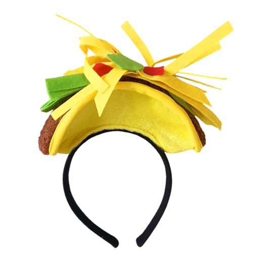 Fcnjsao Trendy Yellow Stirnband Mexiko Stile Kopfbedeckung Weiche Kopfdekoration Party Kopfbedeckung Stilvolle Kopfverzierung Für Frauen von Fcnjsao