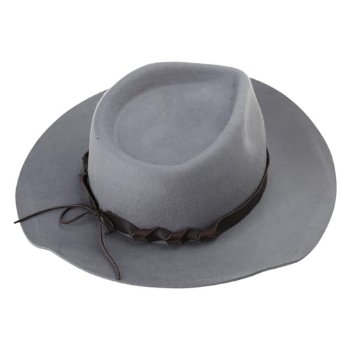 Klassische Fedoras Für Frauen Männer Mit Pug Belt Panama Hat Wolle Cosplay Kostüm Formelle Themenparty Kopfbedeckung von Fcnjsao