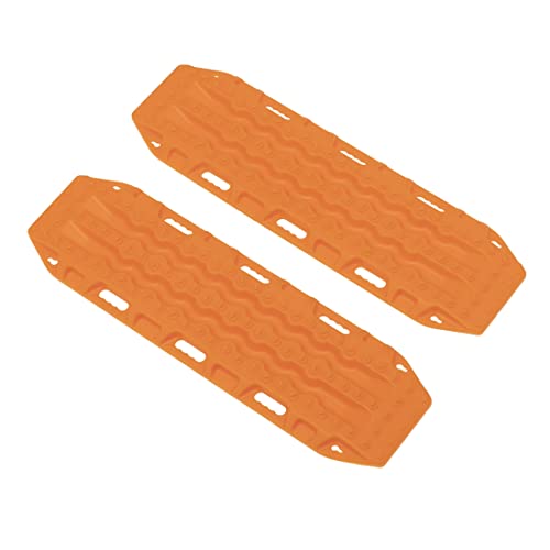 Fcuajdkq 2Pcs Sand Ladder Recovery Ramp Board Fluchtbrett für 1/10 RC Crawler Auto Axial SCX10 TRX4 Upgrade Teile,Orange von Fcuajdkq