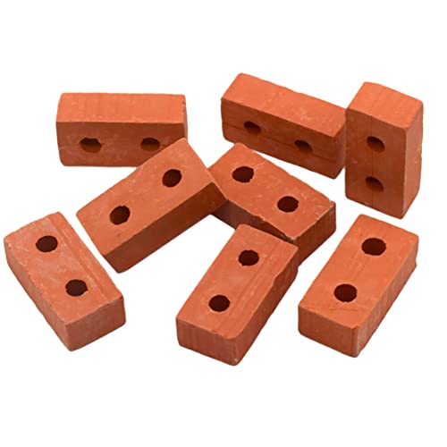 Fcuajdkq 50 Packungen im MaßStab 1:12 Mini Bricks Beton Miniatur Bricks Tiny Landschaft Gestaltung Puppenhaus ZubehöR von Fcuajdkq