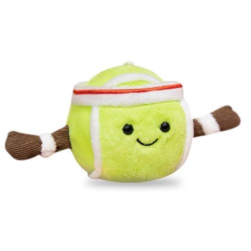 Fcuajdkq Lustige Sport-Tennispuppe, Ballpuppe, Begleiter, Geschenk, Junge, Puppe, Plüschtier von Fcuajdkq