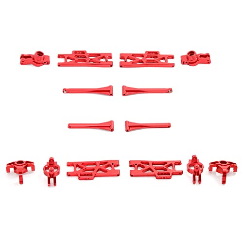 Fcuajdkq Metall Upgrade ZubehöR Kit Schwingen Arm Lenkung Becher Set für 104009 12402-A 12401 12404 12409 RC Auto Teile,2 von Fcuajdkq