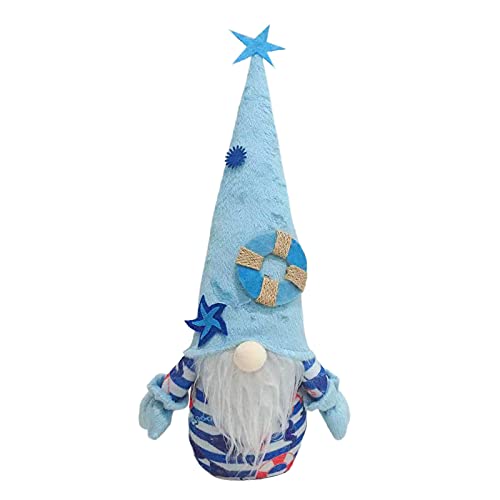 Fcuajdkq Ozean Festival Gnom PlüSch Gesichtslose Puppe, GlüCklicherweise Nautische GNOME Puppe Tisch Schmuck für Hause BüRo Spielzeug Geschenke, B. von Fcuajdkq