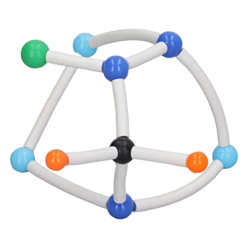 Buntes Chemisches Molekularmodell-Set mit Verbindungsschlüsseln, 3D-Stereochemie-Geometrie für Unterricht und Laborgebrauch, Einfach zu Zerlegen von Fdit