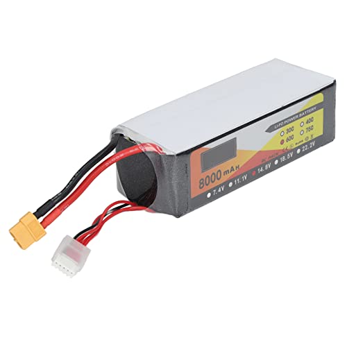 Fdit 14,8 V 8000 MAh 60C 4S Lipo-Akku, mit XT60-Stecker, Geeignet für Ersatzteile für H210 RC Racing Quadcopter von Fdit