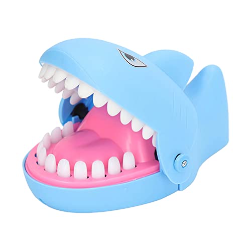 Fdit Dentist Teeth Toys, Bitter Sharks Press Teeth Toys Bite Fingers Decompress Toys Eltern-Kind-Interaktionstrick-Puzzle-Spielzeug (Blau) von Fdit